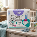 Bella Baby Happy dětské plenky s kanálky Soft & Delicate vel. 6 (15+ kg), 34 ks