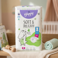 Bella Baby Happy dětské plenky s kanálky Soft & Delicate vel. 4 (8-14 kg), 62 ks