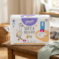 Bella Baby Happy dětské plenky s kanálky Soft & Delicate vel. 2 (3-6 kg), 38 ks