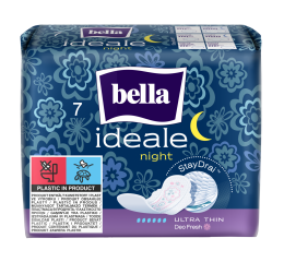 Bella Ideale Night Stay Drai noční ultratenké menstruační vložky, 7 ks