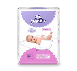 Panda dětské přebalovací podložky 90 x 60 cm, 10 ks