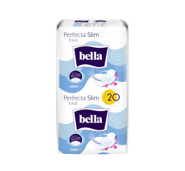 Bella Perfecta Slim Blue menstruační vložky à 20 ks s dárkem