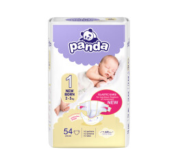 Panda dětské plenky vel. 1 (2-5 kg), 54 ks