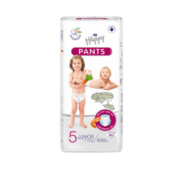 Bella Baby Happy Pants dětské plenkové kalhotky vel. 5 (11-18 kg), 40 ks