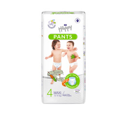 Bella Baby Happy Pants dětské plenkové kalhotky vel. 4 (8-14 kg), 44 ks