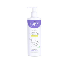 Bella Baby Happy dětský mycí gel na vlasy a tělo, 400 ml