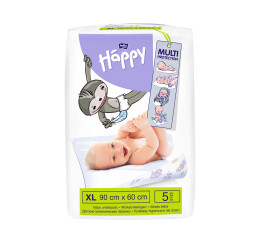 Bella Baby Happy dětské přebalovací podložky 90 x 60 cm, 5 ks