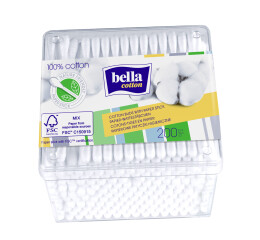 Bella Cotton vatové tyčinky v krabičce, 200 ks