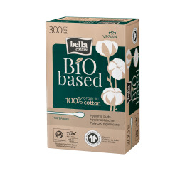 Bella Cotton Bio based vatové tyčinky v krabičce, 300 ks