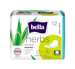 Bella Herbs menstruační vložky Aloe vera, 12 ks