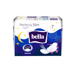Bella Perfecta Slim Night Extra Soft noční ultratenké menstruační vložky, 7 ks