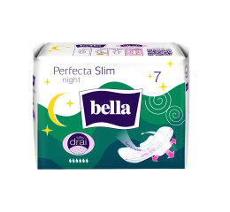 Bella Perfecta Slim Night Silky Dry noční ultratenké menstruační vložky, 7 ks