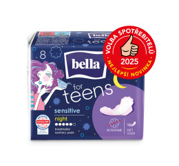 BELLA for Teens Sensitive Night menstruační vložky noční à 8 ks