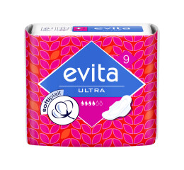 Evita Ultra Softiplait ultratenké menstruační vložky, 9 ks