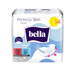 Bella Perfecta Slim Blue ultratenké menstruační vložky, 14 ks