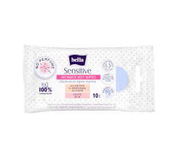 Bella Sensitive intimní vlhčené ubrousky, 10 ks