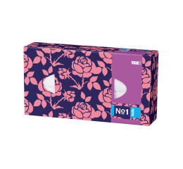 Bella NO1 papírové kapesníky (rose) box, 150 ks