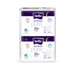 Bella Perfecta Pure Night ultratenké noční menstruační vložky, 14 ks