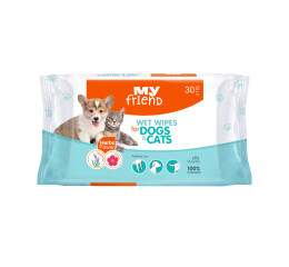 My Friend vlhčené ubrousky pro psy a kočky, 30 ks