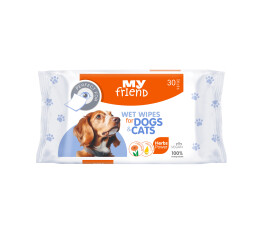 MY FRIEND vlhčené ubrousky na oči pro psy a kočky, 30 ks