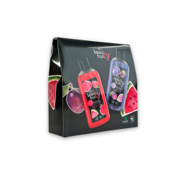 Eva Natura Beauty Fruity dárkový set Red/Blue sprchové gely, 1 ks