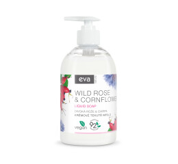  Eva Natura krémové tekuté mýdlo s divokou růží a chrpou, 500 ml
