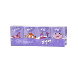 Bella Baby Happy dětské papírové kapesníky multipack, 9 x 8 ks NO