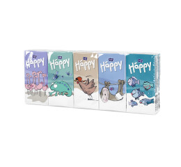Bella Baby Happy dětské papírové kapesníky multipack, 9 x 10 ks NO