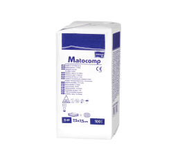 Matopat Matocomp 13nitkové 8vrstvé gázové kompresy 7,5 x 7,5 cm nesterilní, 100 ks