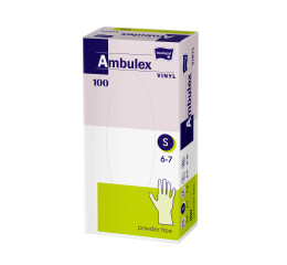Matopat Ambulex vinylové rukavice nepudrované S, 100 ks
