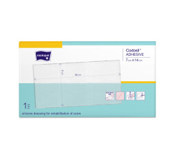 Matopat Codosil Adhesive silikonové krytí pro korekci jizev 7 x 14 cm, 1 ks