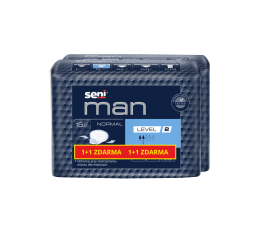 Seni Man Normal Level 2 absorpční vložky pro muže 1+1 zdarma, 2 x 15 ks