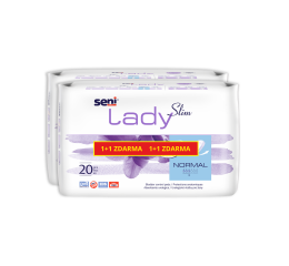 Seni Lady Slim Normal absorpční vložky 1+1 zdarma, 2 x 20 ks