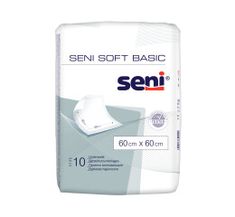 Seni Soft Basic hygienické absorpční podložky 60 x 60 cm, 10 ks