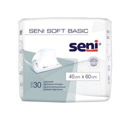 Seni Soft Basic hygienické absorpční podložky 40 x 60 cm, 30 ks