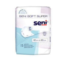 Seni Soft Super hygienické absorpční podložky 60 x 60 cm, 5 ks
