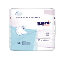 Seni Soft Super hygienické absorpční podložky 60 x 60 cm, 30 ks