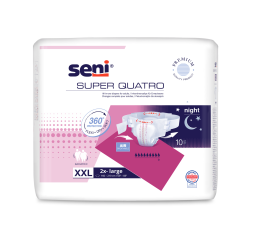 Seni Super Quatro absorpční plenkové kalhotky s lepítky XXL, 10 ks