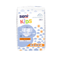 Seni Kids Junior Super absorpční plenkové kalhotky s lepítky velikost 20+ kg, 30 ks