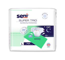 Seni Super Trio absorpční plenkové kalhotky s lepítky velikost L, 10 ks