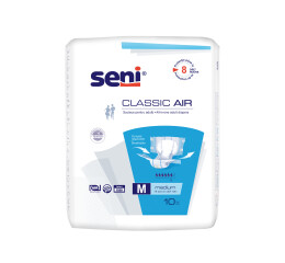 Seni Classic Air absorpční plenkové kalhotky s lepítky velikost M, 10 ks