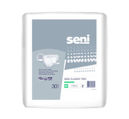 Seni Classic Trio absorpční plenkové kalhotky s lepítky velikost M, 30 ks