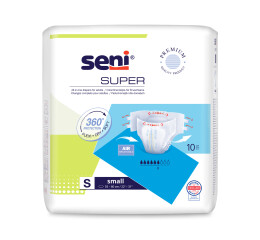 Seni Super absorpční plenkové kalhotky s lepítky velikost S, 10 ks
