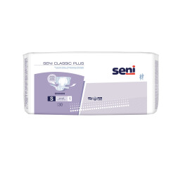 Seni Classic Plus absorpční plenkové kalhotky s lepítky velikost S, 30 ks