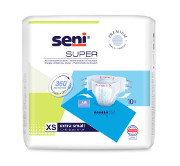 Seni Super absorpční plenkové kalhotky s lepítky velikost XS, 10 ks