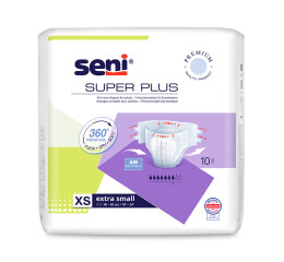 Seni Super Plus absorpční plenkové kalhotky s lepítky velikost XS, 10 ks