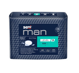 Seni Man Extra Level 3 absorpční vložky pro muže, 15 ks