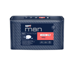 Seni Man Extra Plus Level 4 absorpční vložky pro muže, 15 ks