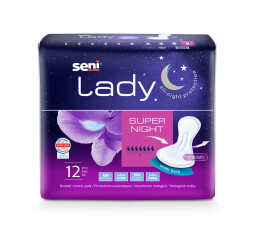 Seni Lady Super Night noční absorpční vložky pro ženy, 12 ks