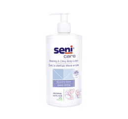 Seni Care čistící a ošetřující tělová emulze, 500 ml
